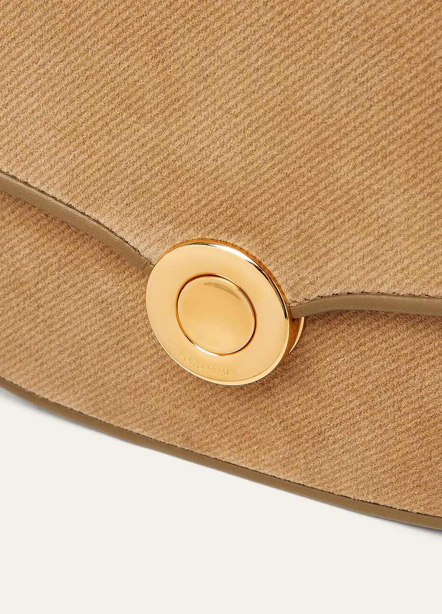 Mini bolso Ghiera de piel de becerro color castaño dorado/alcaparras saladas/sol dorado