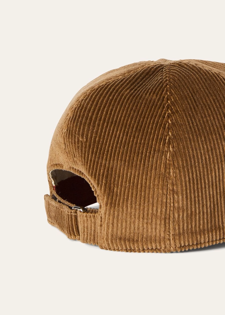 Gorra de béisbol Highlander de algodón y cachemir color camel