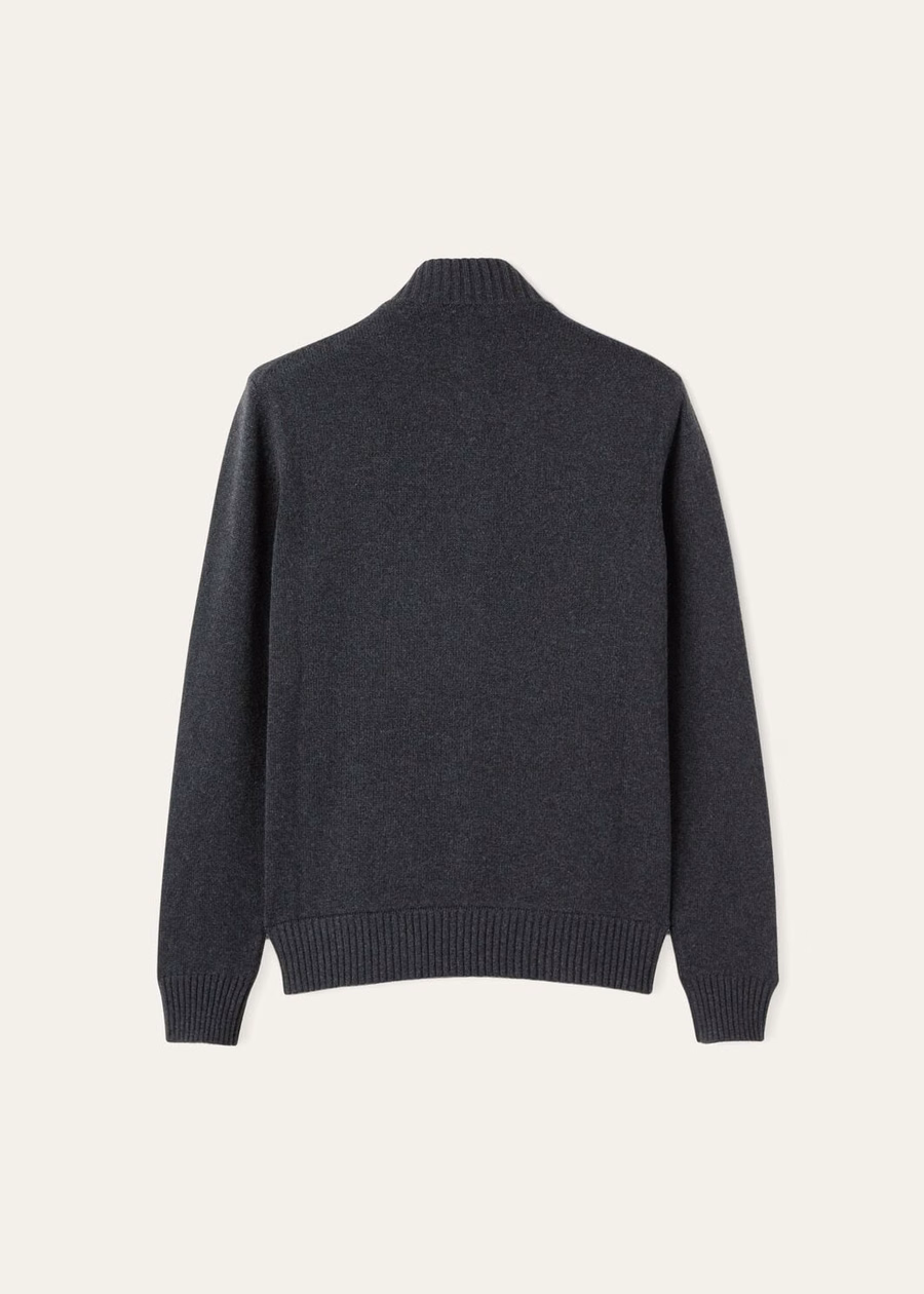 Chaqueta bomber Parksville Baby Cashmere negra/gris jaspeada
