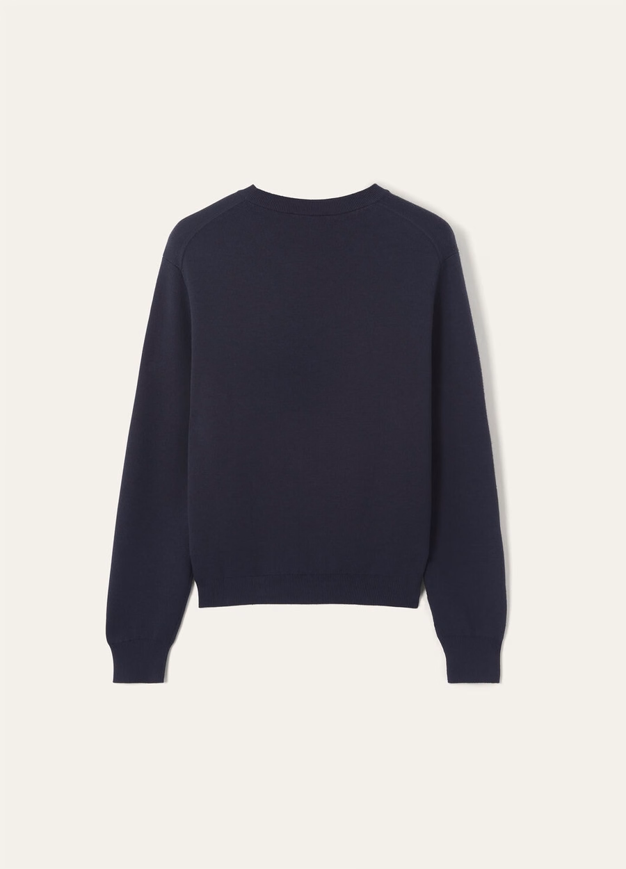 Sudadera con cuello redondo The Gift of Kings® Azul marino/Gris jaspeado
