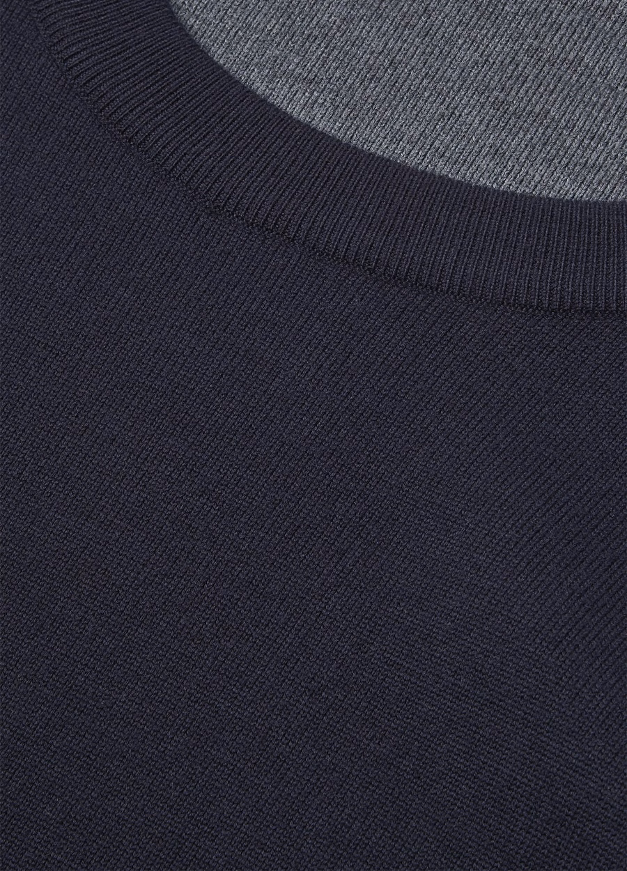 Sudadera con cuello redondo The Gift of Kings® Azul marino/Gris jaspeado