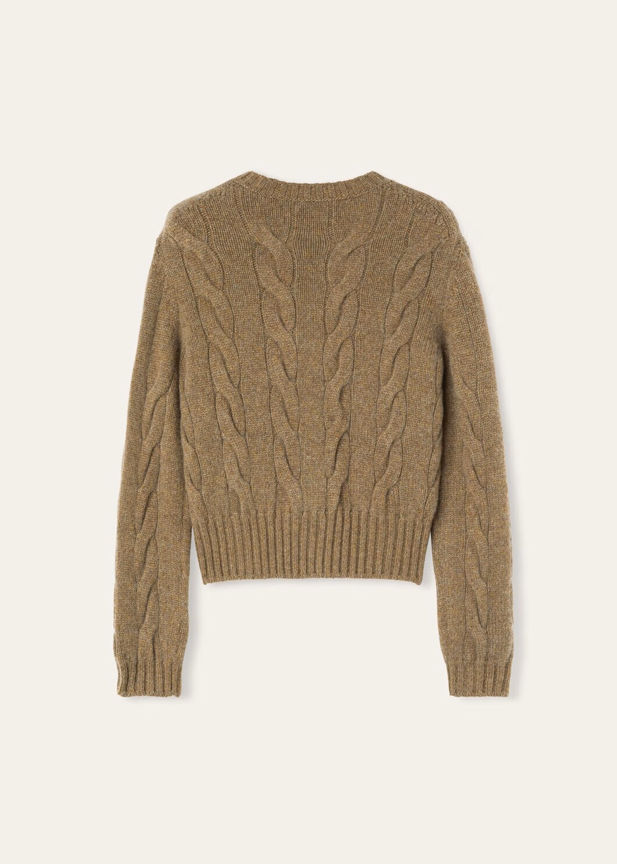 Cuello redondo Napier Baby Cashmere Coarsehair® Tundra Melange