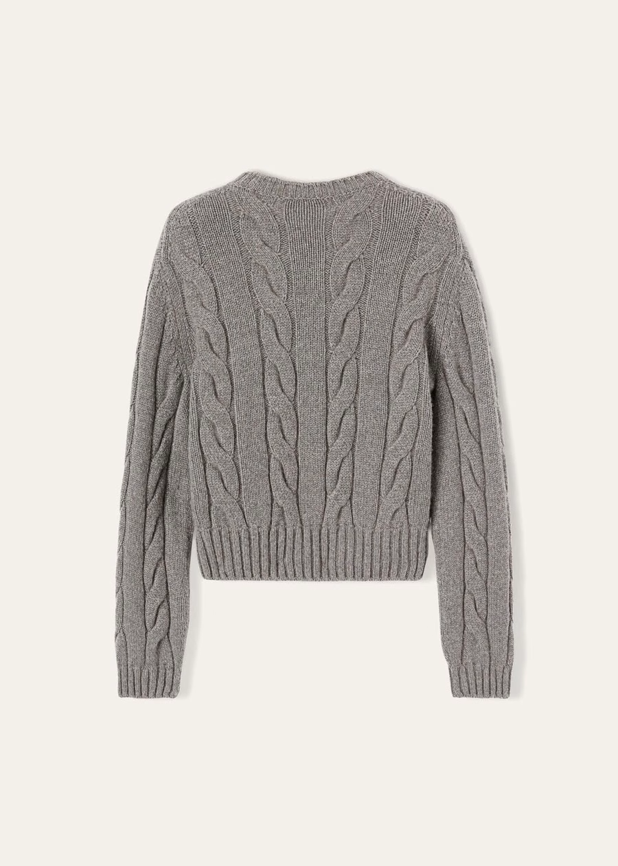 Cuello redondo Napier Baby Cashmere Coarsehair® Cayenne Melange/Mar del Norte