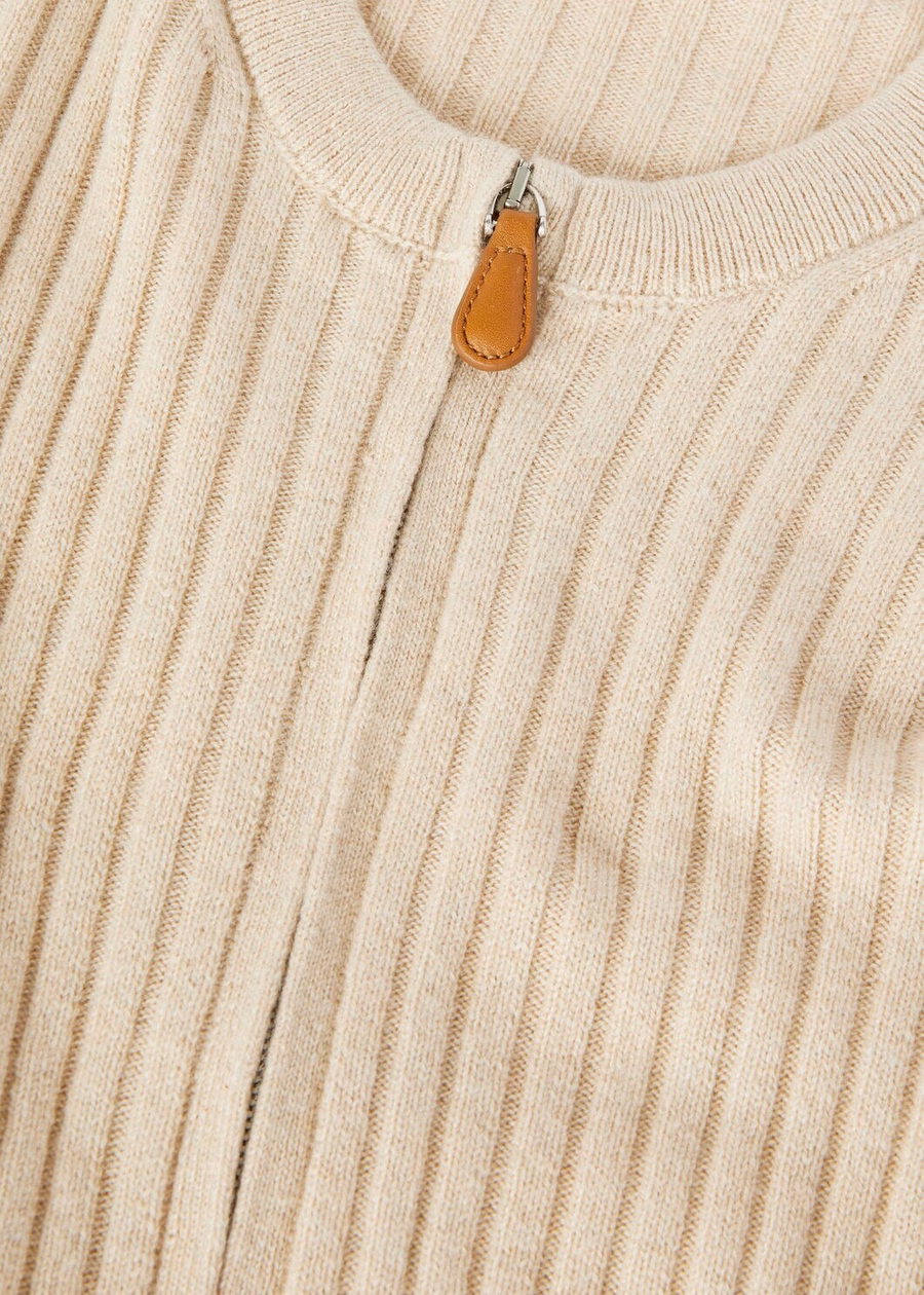 Chaqueta de cachemir para bebé Lago Sirio Sos Susan Mel teñida con tintes naturales