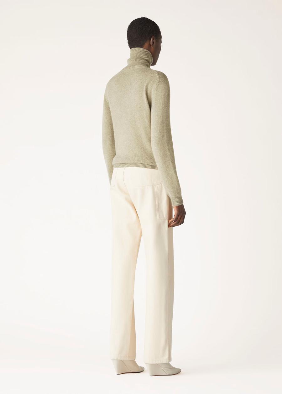 Cuello alto Fobello Baby Cashmere con semillas de cilantro melange