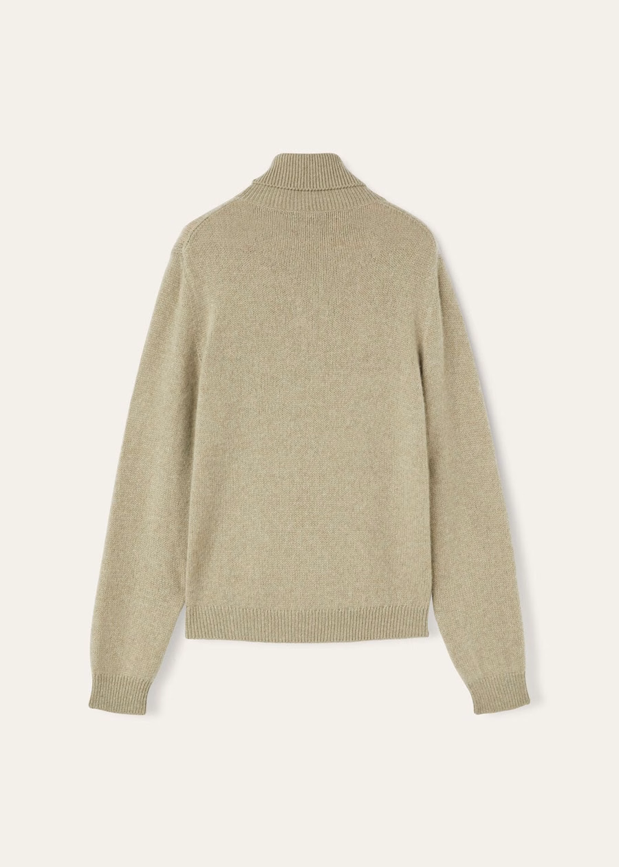 Cuello alto Fobello Baby Cashmere con semillas de cilantro melange