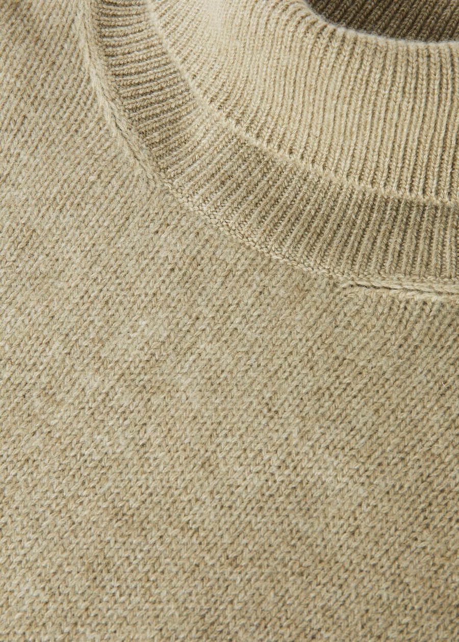 Cuello alto Fobello Baby Cashmere con semillas de cilantro melange