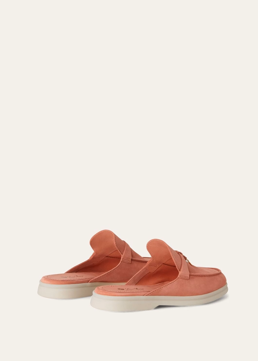 Babouche Charms Walk Loafer de ante y piel de cabra color rosa sorbete