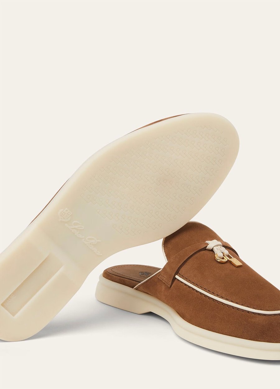 Babouche Charms Walk Mocasín de ante y piel de cabra con estampado de lunares