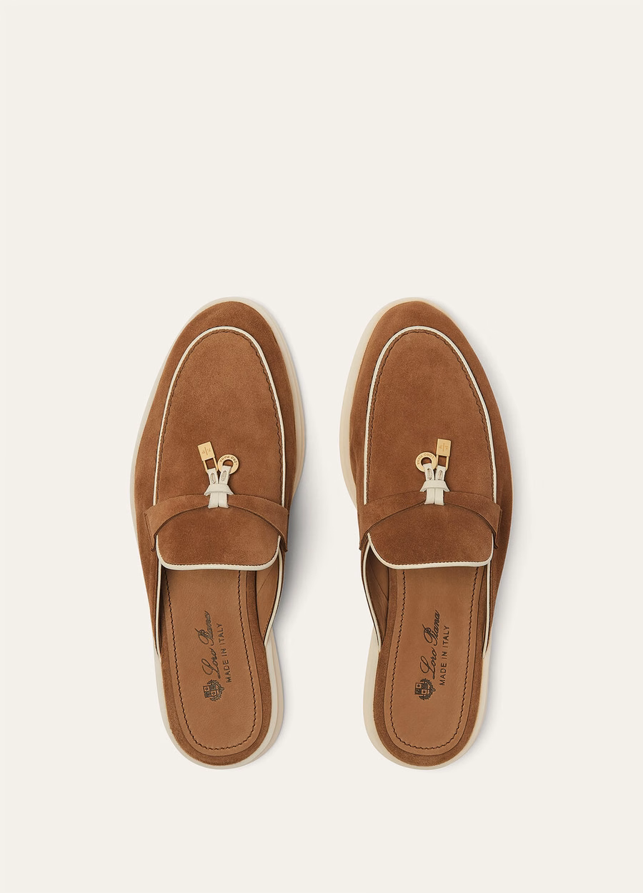 Babouche Charms Walk Mocasín de ante y piel de cabra con estampado de lunares