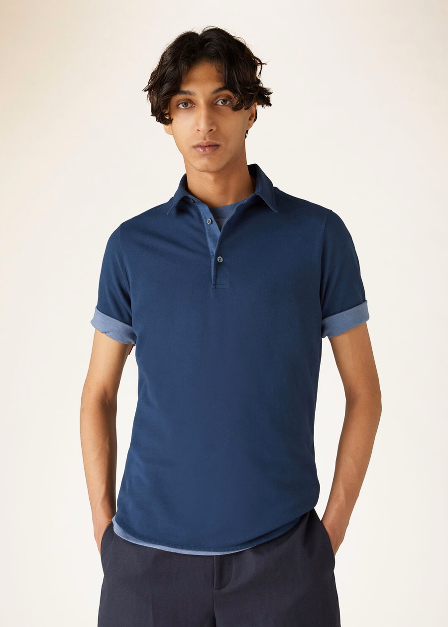 Polo de algodón teñido Eclipse