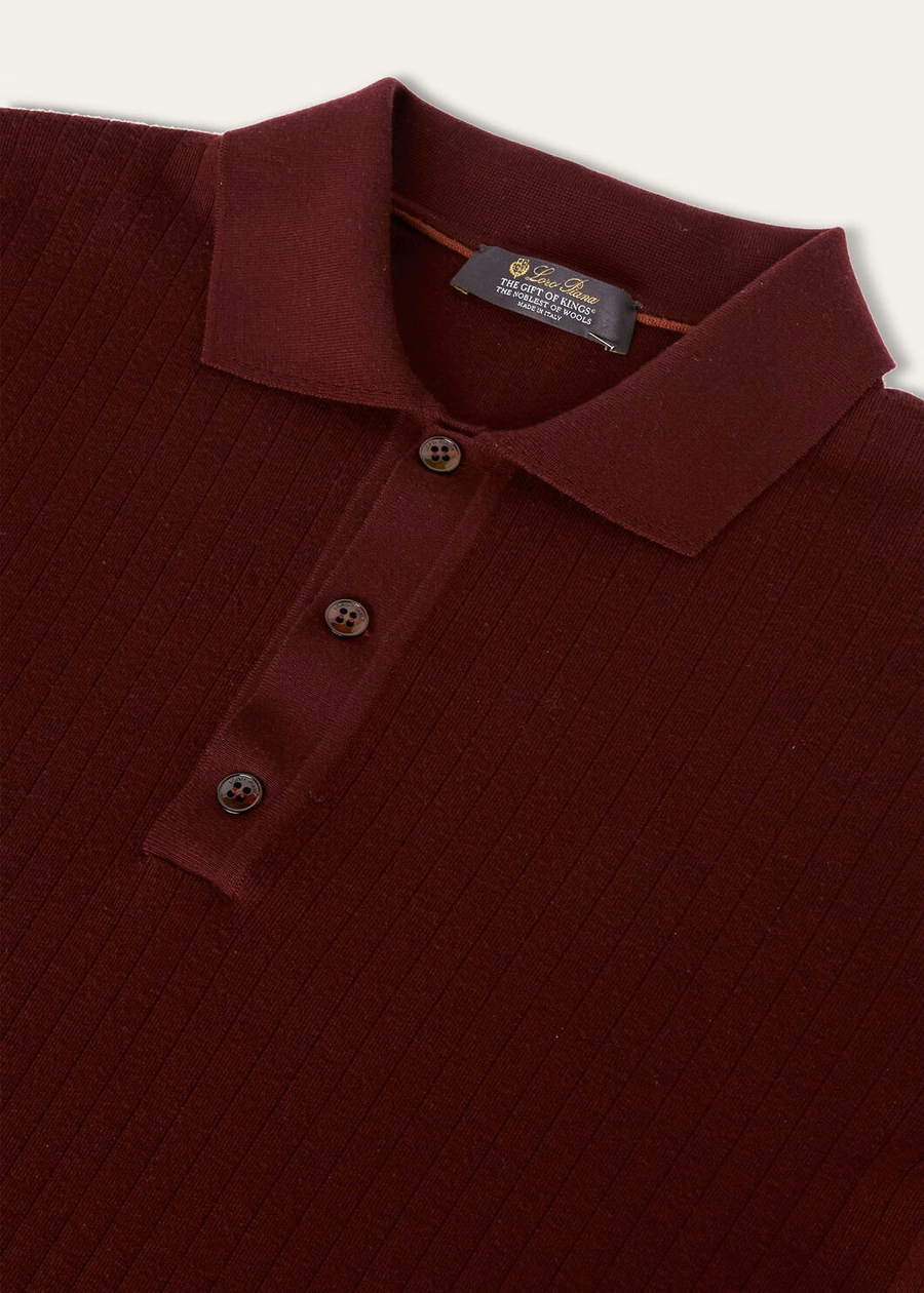 Camisa polo Saikai The Gift of Kings® con tinta roja