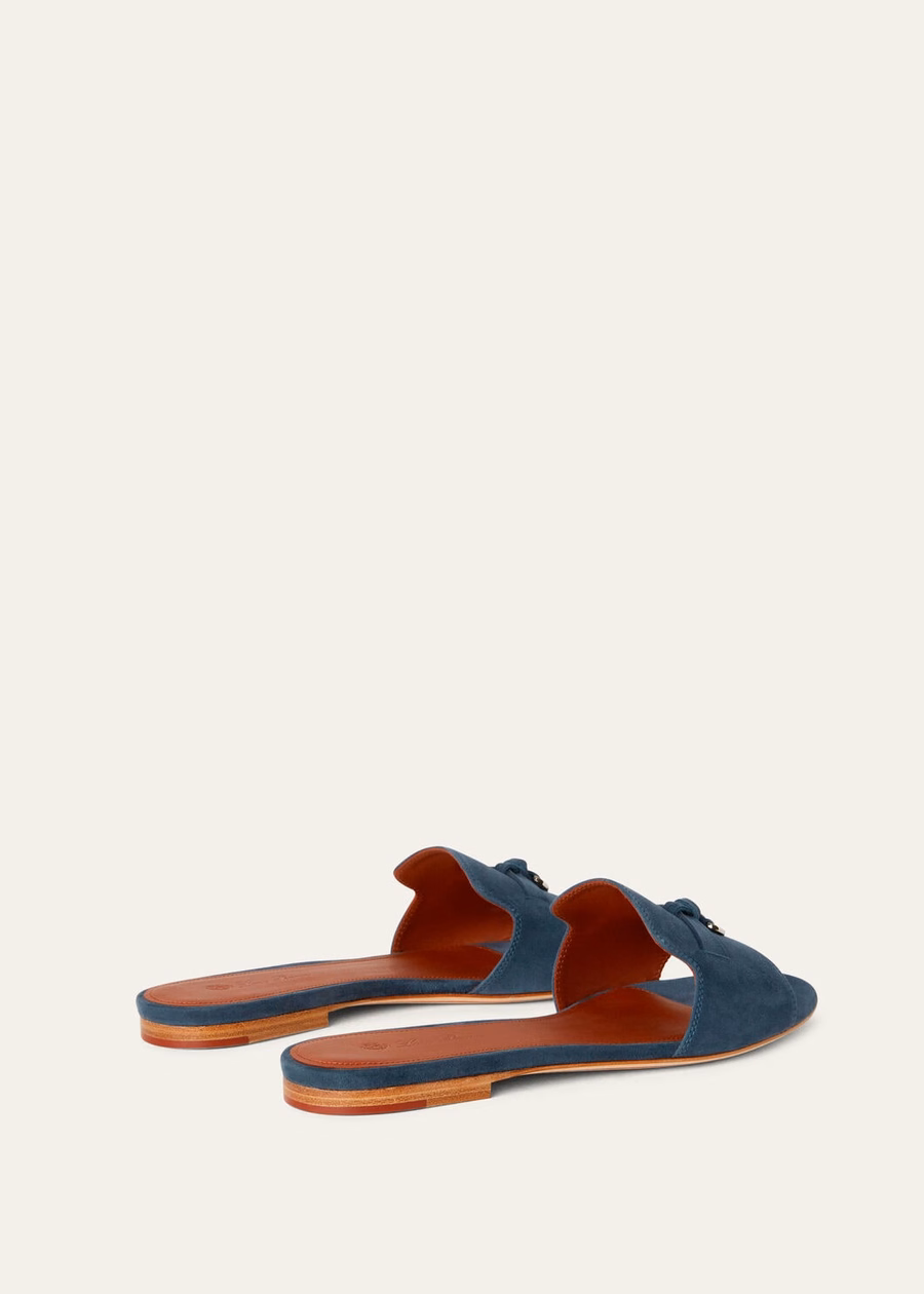 Sandalias de ante Summer Charms de piel de cabra y mezclilla