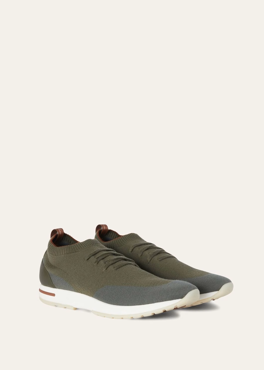 Zapatillas 360 LP Flexy Walk Wish® de lana, color verde sandías.