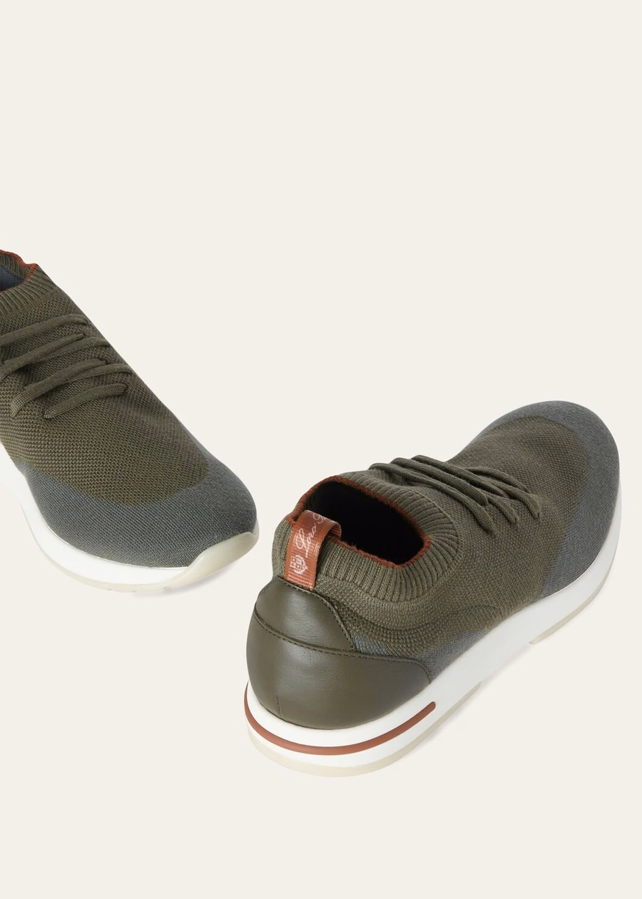 Zapatillas 360 LP Flexy Walk Wish® de lana, color verde sandías.