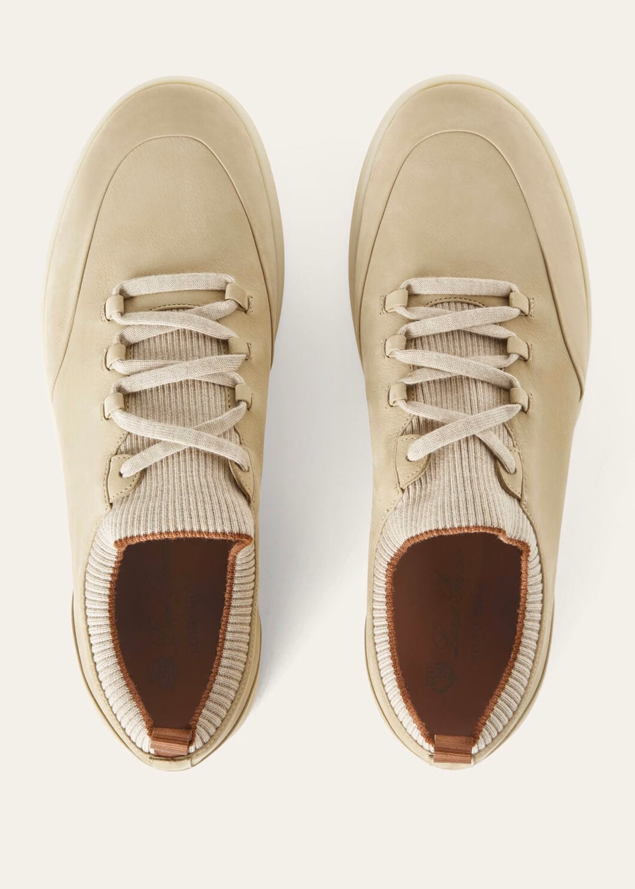 Zapatillas deportivas Soho Walk Desert Stone de piel de becerro