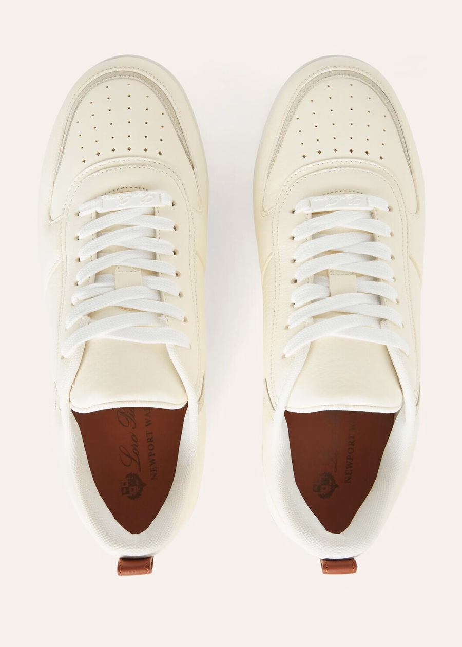 Zapatillas Newport 2.0 Walk en piel de becerro blanca.