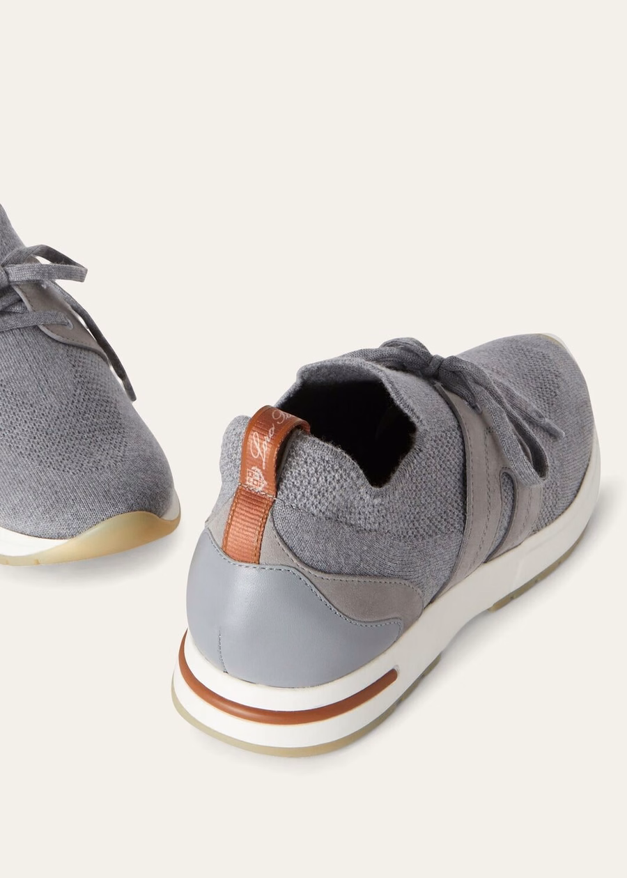 Zapatillas 360 LP Lady Flexy Walk Wish® de franela de lana gris