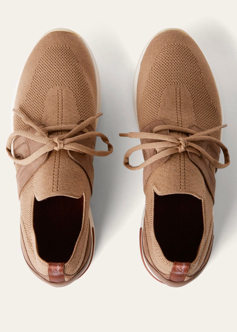 Zapatillas 360 LP Lady Flexy Walk Wish® de lana color camel empolvado