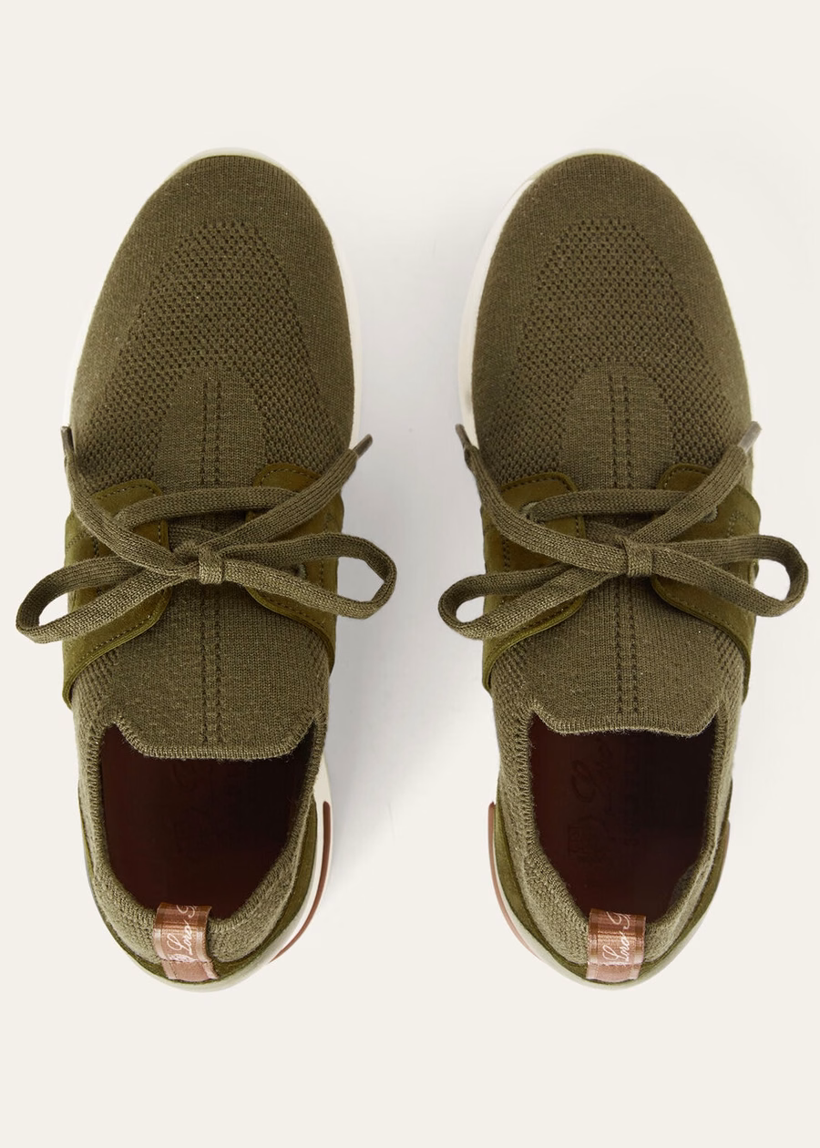 Zapatillas 360 LP Lady Flexy Walk Wish® de lana color verde tundra