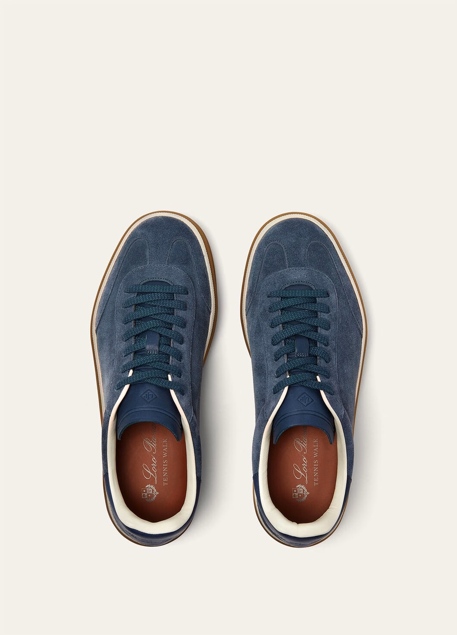 Zapatillas de tenis de ante con suela dividida en color negro (Figs)