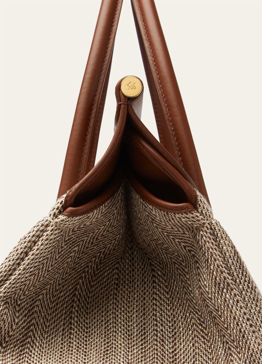 Bolso Loom L32 en seda Venice Bricola/Blanco/Golden Beach/Intense Espresso/Sun Gold