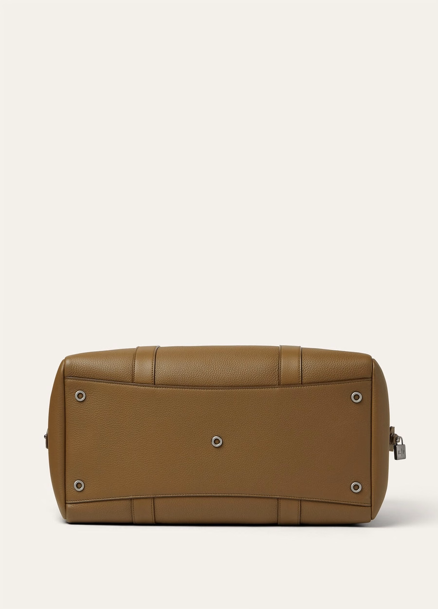 Bolso de fin de semana Loom L42, piel de becerro color Salty Capers/Onyx.