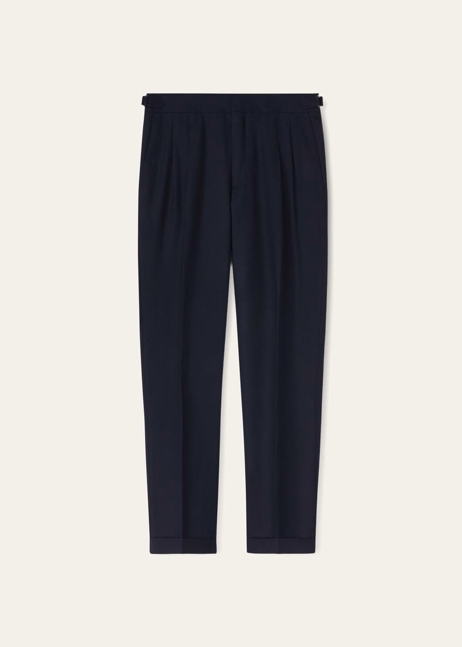 Pantalones de dos pinzas The Gift of Kings® Tailor Azul Marino