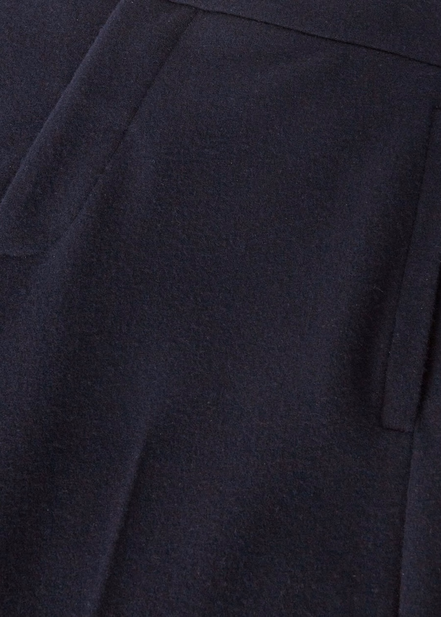 Pantalones de montar de lana virgen de cachemira, azul claro y azul marino.