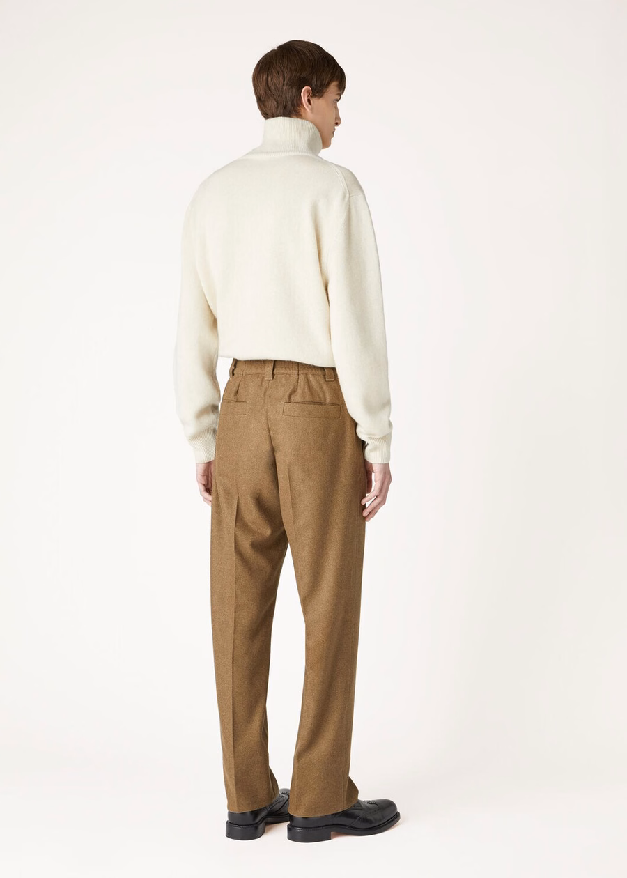 Pantalones de cachemir Reinga de lana virgen Scottish Tundra Melange