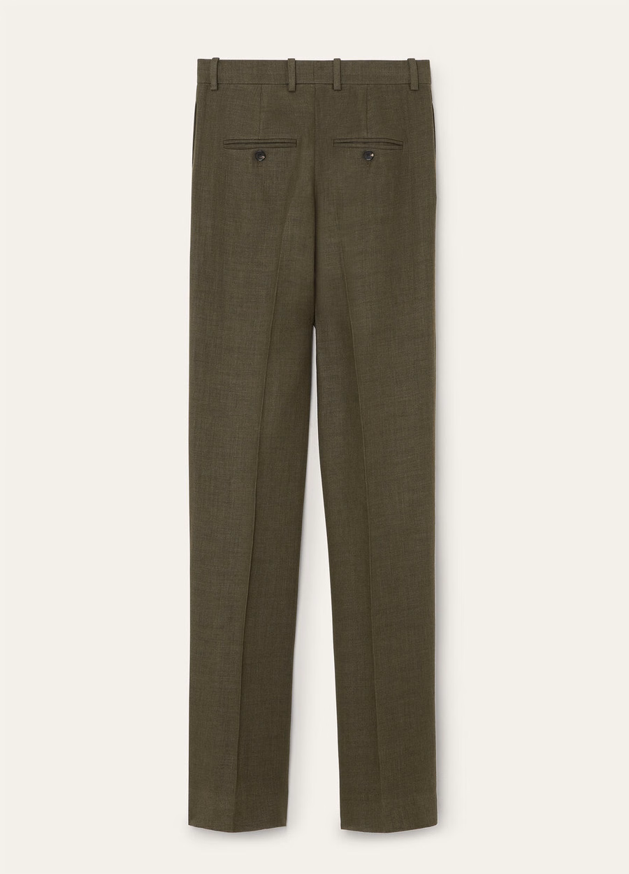 Pantalones Goldie de lana virgen color pino negro
