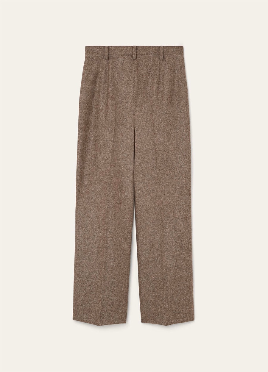 Pantalones Yurik de lana virgen de cachemira Dark Granit Melange