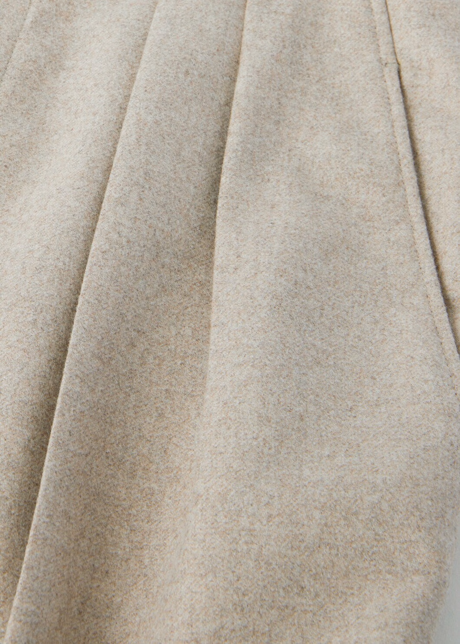 Pantalones de fieltro natural de lana virgen y cachemir Yurik